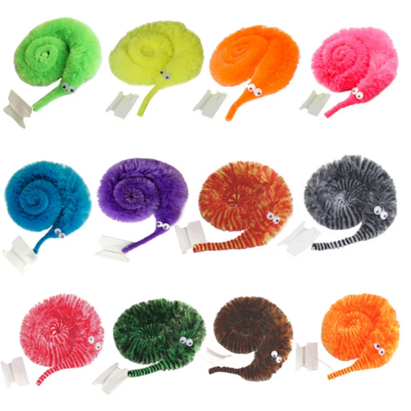 

23CM Size Worm on A String 6/12/24/64pcs Bulk Toy Magic Plush Material Suitable for Magic Beginners Funny Toys
