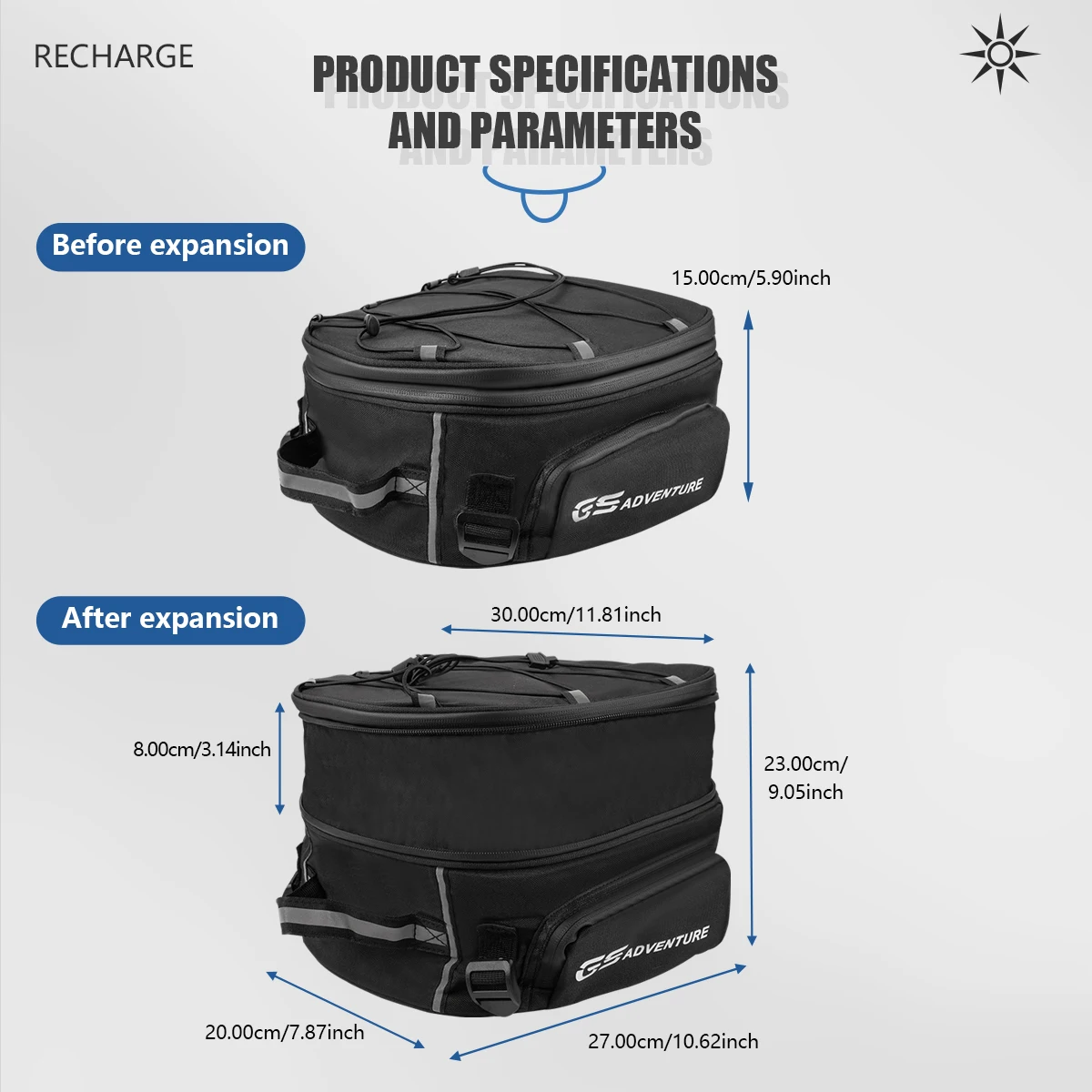 Водонепроницаемая мотоциклетная задняя Сумка для BMW R1250GS R1200GS LC Advenutre F850GS F750GS Honda