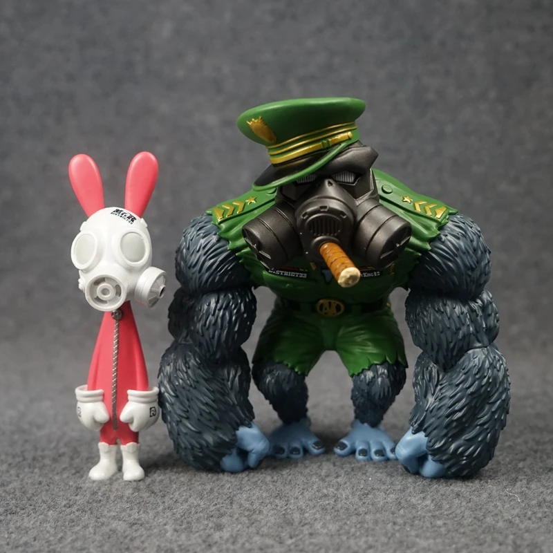 

District 33 D33 Gorilla Officer Mr Rabbit Action Figure Model Toy Decoration Collectible Children Gifts