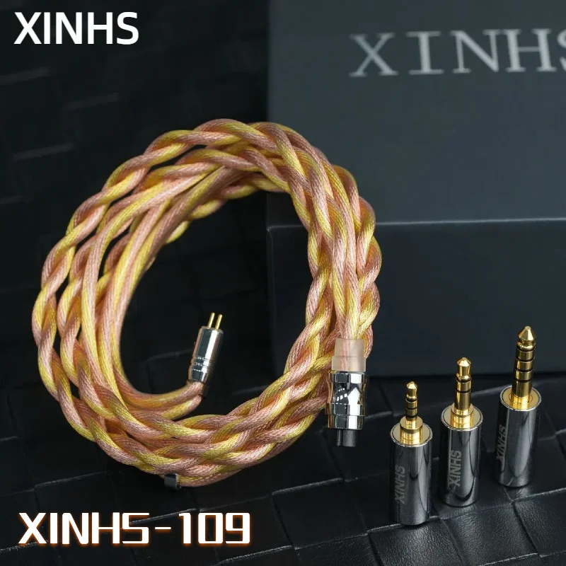 XINHS-109 6N OCC позолоченный кабель для обновления наушников 0 78 мм MMCX IE900 Sennheiser MK4 Legacy2
