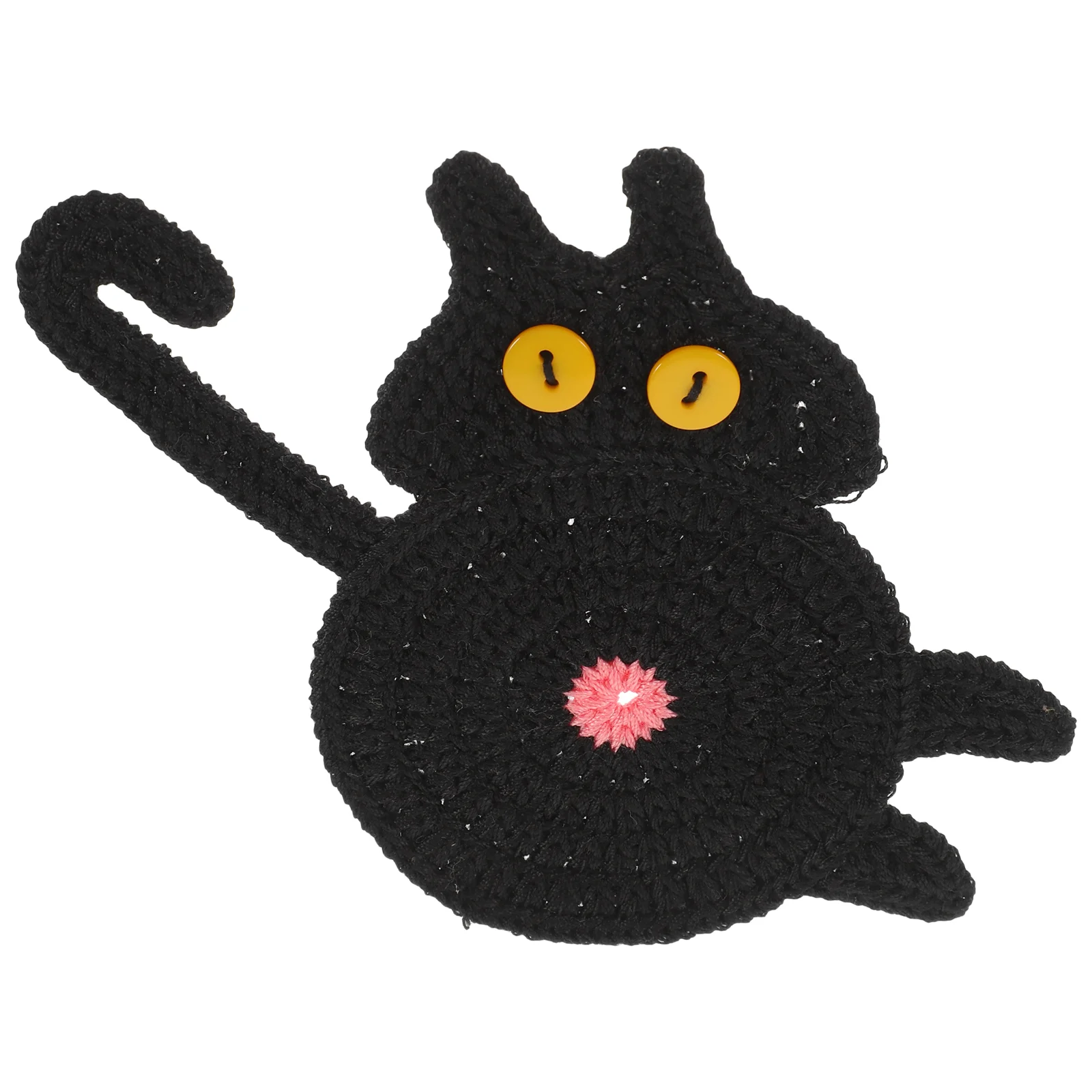 

Tabletop Coaster Knitted Cat Bum Coaster Teacup Small Teapot Cushion Tabletop