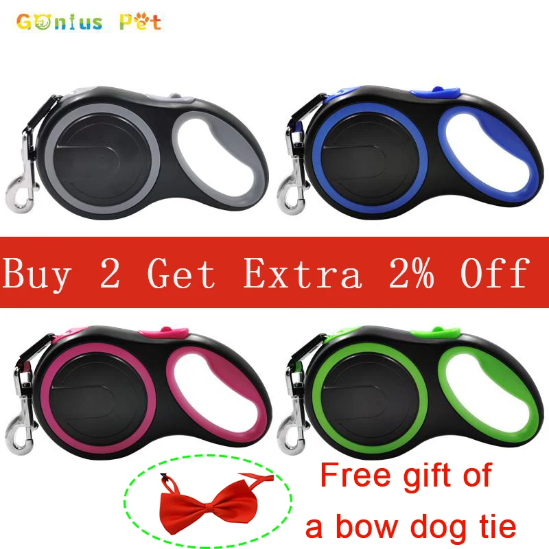 Long Strong Pet Leash For Large Dogs Durable Nylon Retractable Big Dog Walking Leash Leads Automatic Extending Dog Leash Rope