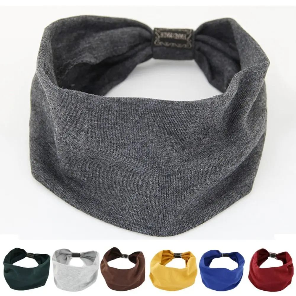 

Women Gym Sweatband Cotton Sport Head Bands Wide Headbands Hairband Head Wrap