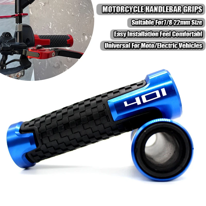 

For Husqvarna Svartpilen 401 VITPILEN 401 Motorcycle 7/8"22mm Anti-Slip Handle Bar Handlebar Hand Grips
