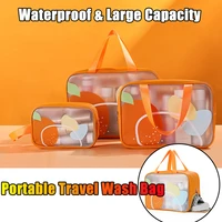 new portable travel wash bag large capacity waterproof women toiletries makeup storage bag cosmetic organizer beauty case