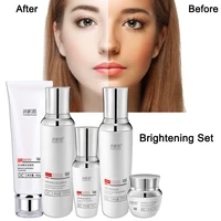 rungenyuan brightening set whitening cleanser moisturizing toner moisturizing lotion serum hydrating moisturizer skin care set