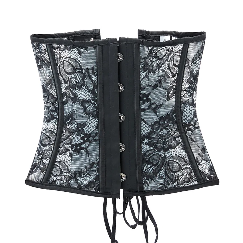 

Sexy Corset Underbust Women Gothic Corset Top Curve Shaper Modeling Strap Slimming Waist Belt Lace Corsets Bustiers Black XS-3XL