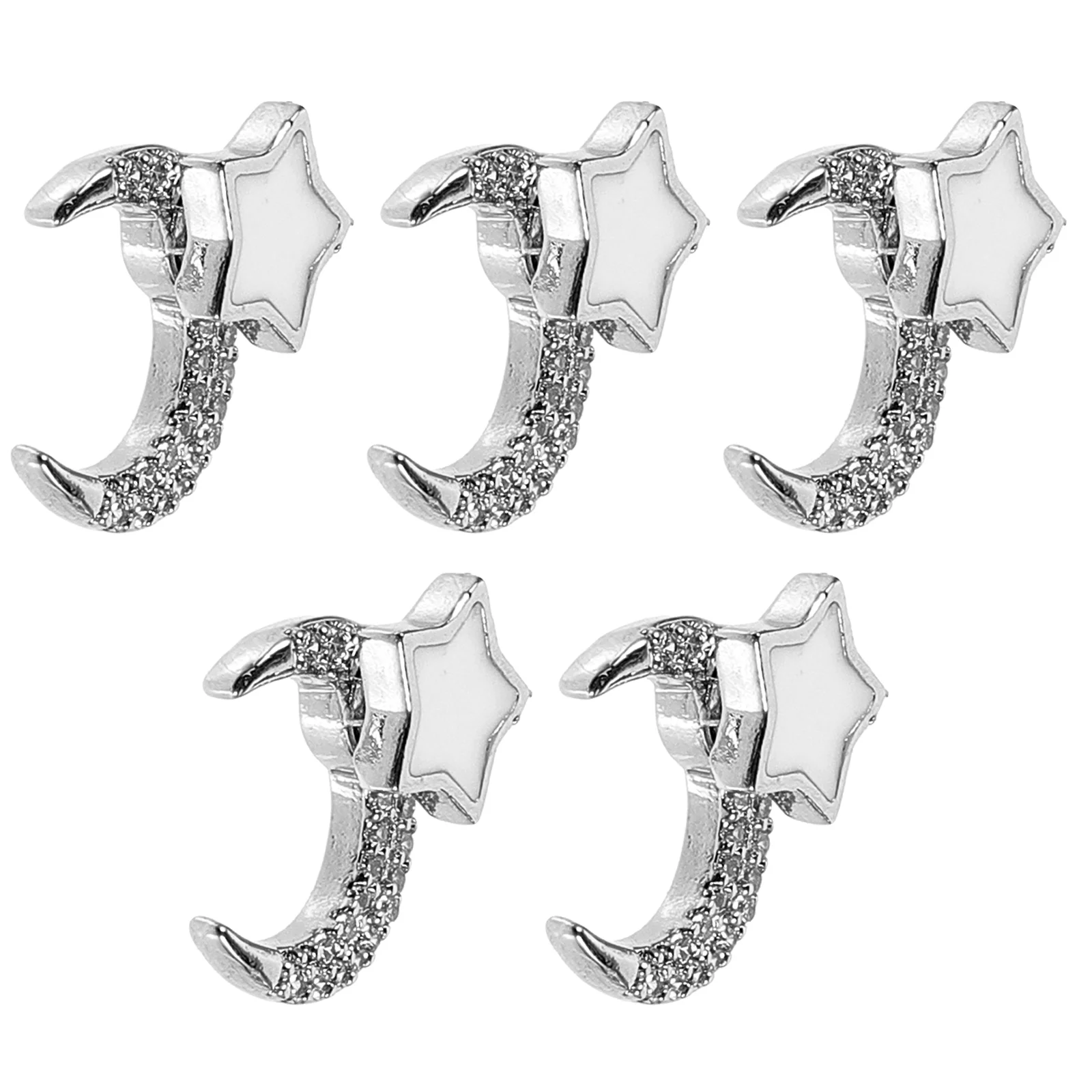 

5 Pcs Exquisite Elegant Chic Unique Delicate Creative Beautiful Nail Charms Nail Charms Decor for Nail DIY