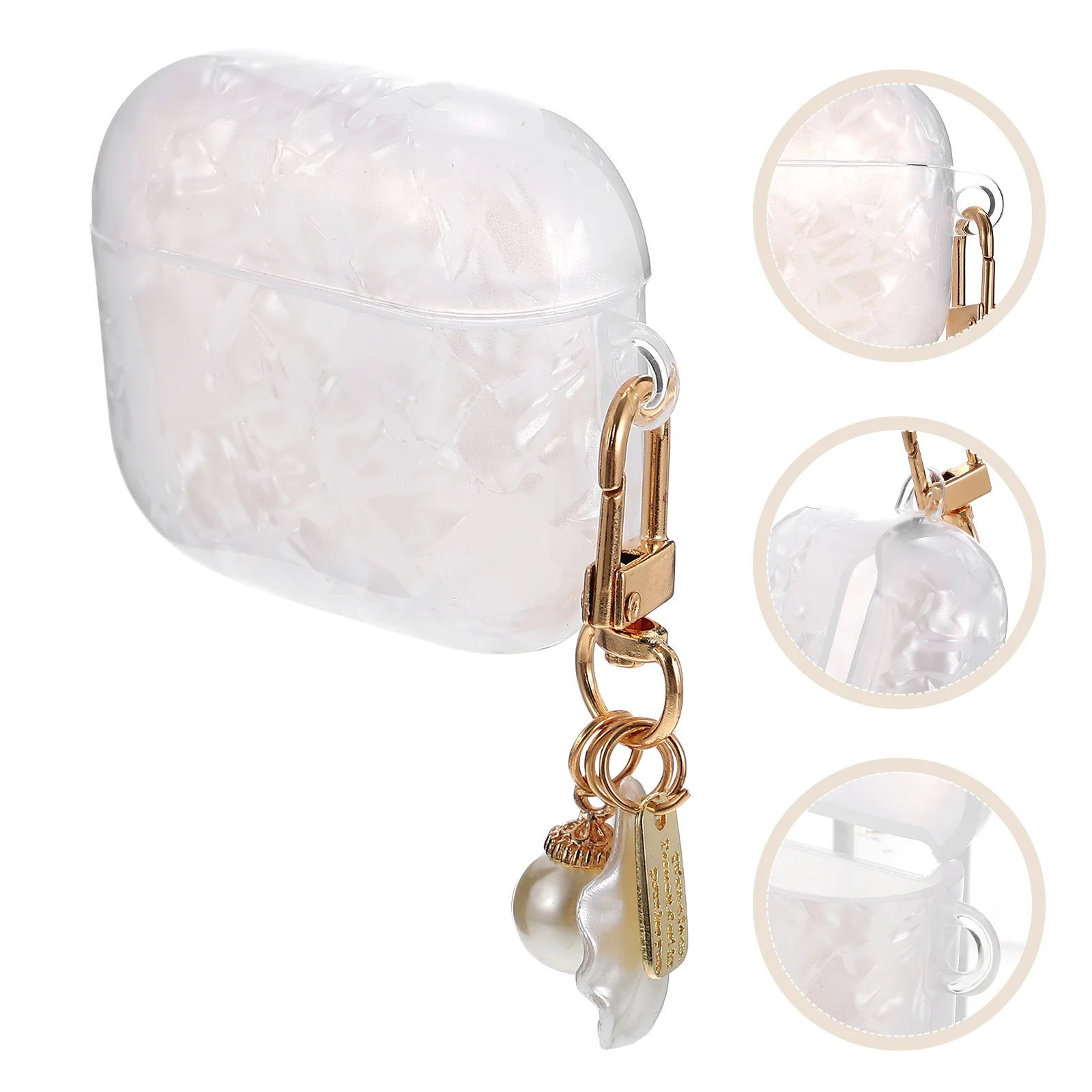 

Case Earphone Cover Wireless Earbuds Earbud Headphone Carrying Sleeve Silicone Shell Portable Keyring Cute Accessories Full Tpu