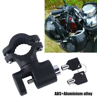 motorcycle helmet lock handlebar anti theft security lock accessories w2 keys black universal helmet lock