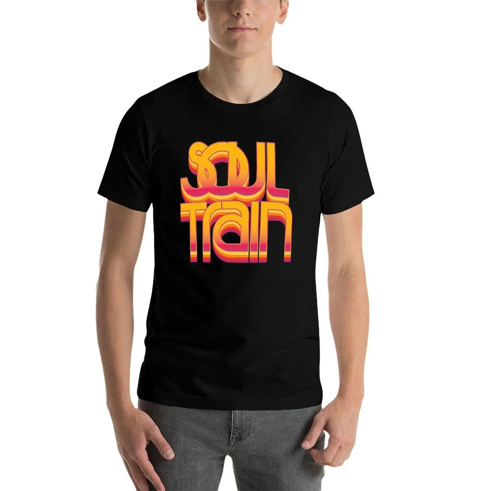 Фото Футболка SoulTrain, мужские футболки из хлопка. №4