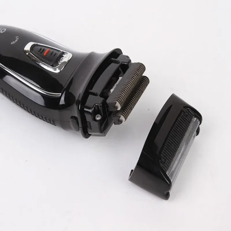 Перезаряжаемая бритва KEMEI с двумя головками бритвенный станок