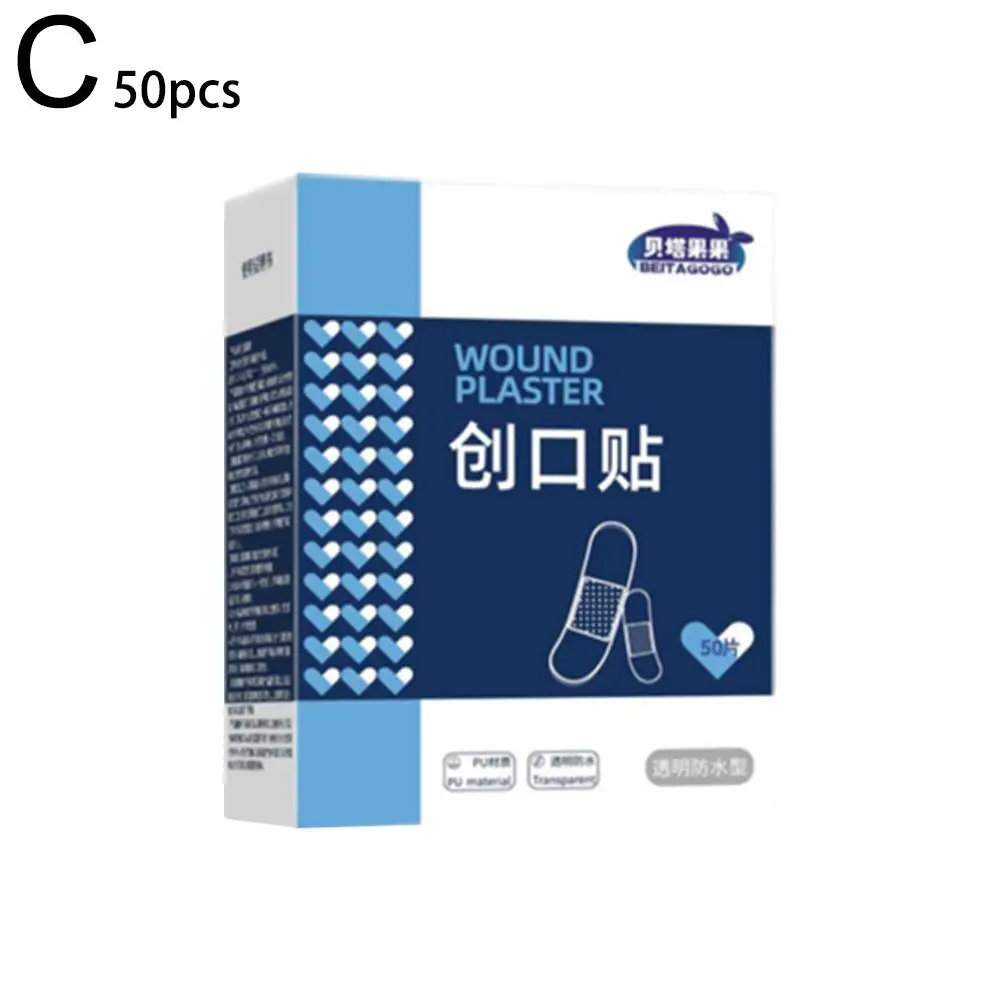 50/120 шт. водостойкая повязка на рану медицинская прозрачная гемостатическая