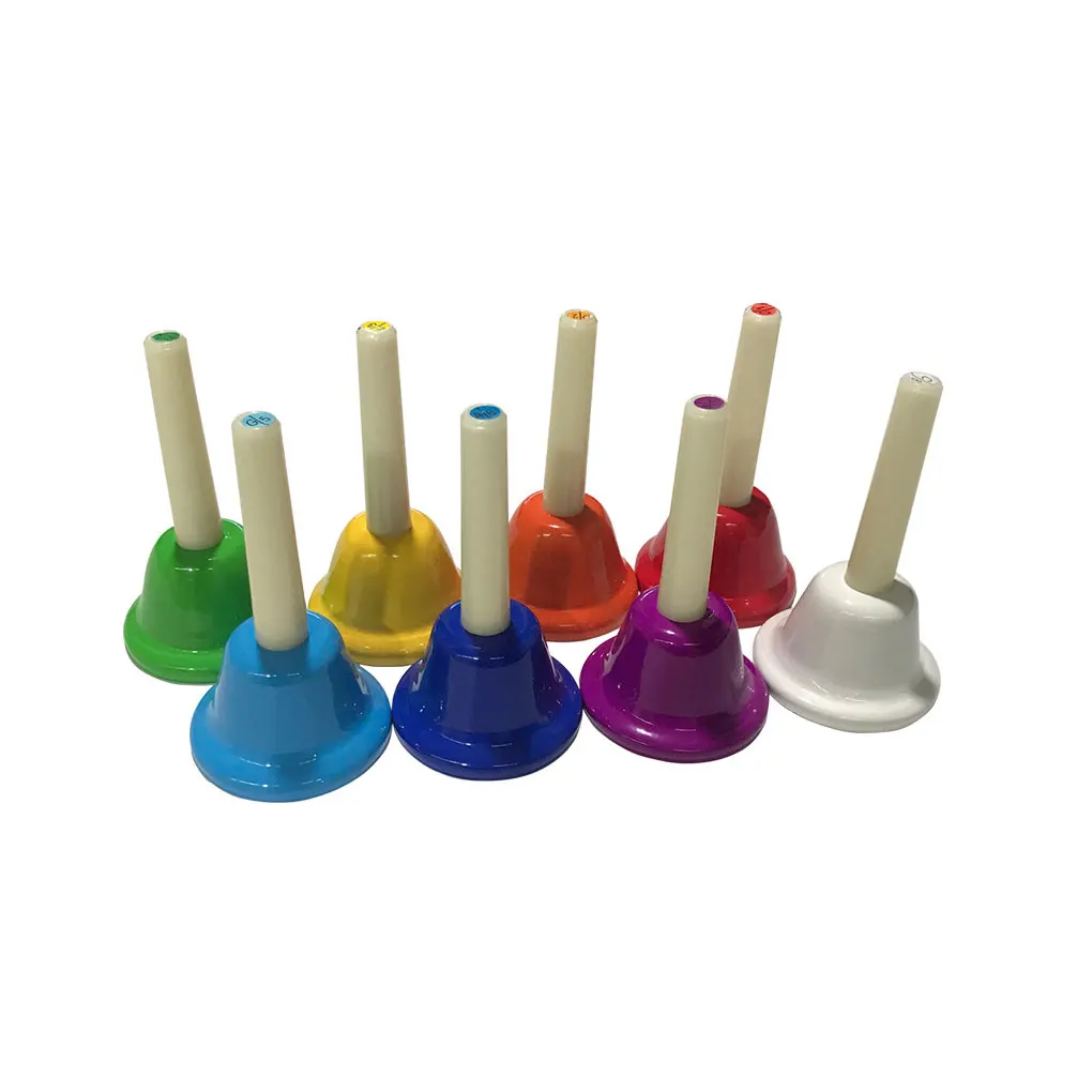 

Diatonic Handbell Alloy Colorful Metal Bells Learning Development Gift Musical Instrument Set Preschool Teaching Aids