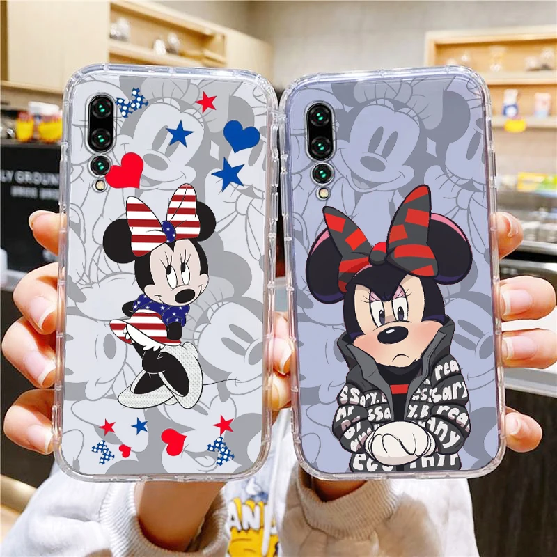 

Fashion Mickey Minnie Mouse Transparent Cover Phone Case For Xiaomi Redmi K50 K40 Gaming 10 10C 9AT 9A 9C 9T 8 7A 6A 5 5G Armour