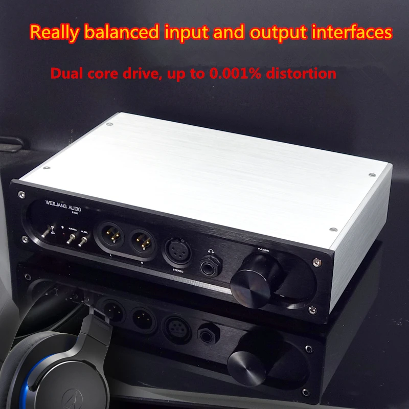 

2021 Hot Sale Weiliang Audio E600 Fully Balanced Dual Core Low Distortion Headphone Amplifier