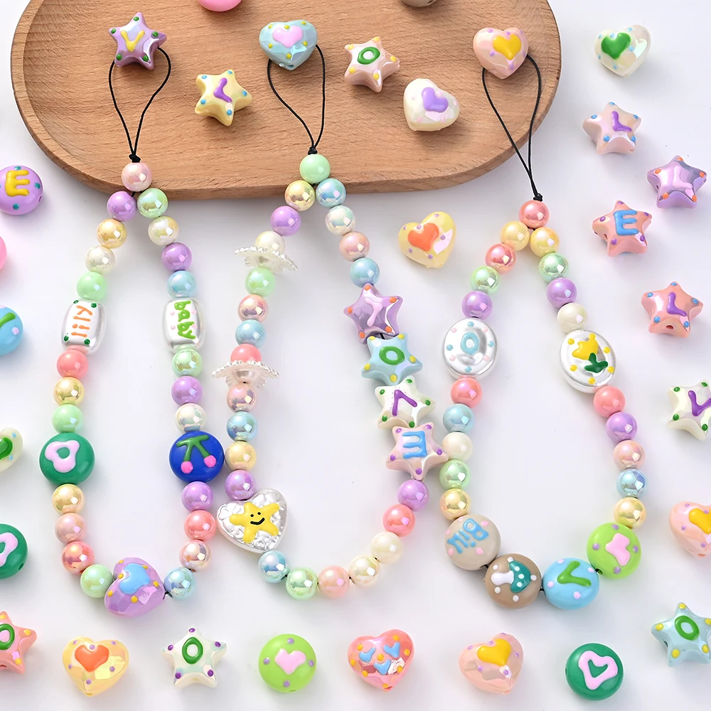 Акриловые бусины для рукоделия 10 шт