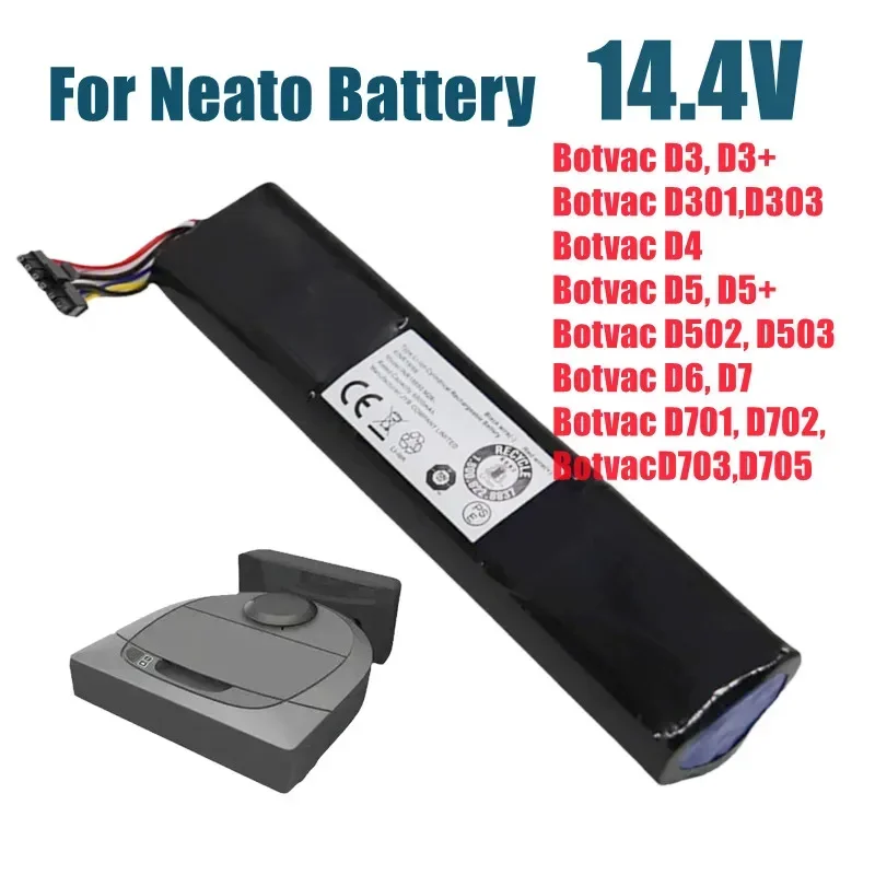 Аккумулятор 945-0225 205-0011 для Neato Botvac Connected D3 D3+ D4 D5 D5+ D6 D7 D301 D303 D502 D503 D701 D702 D703 D705