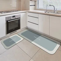 modern minimalist kitchen mat bathroom mat crystal fleece material non slip mats water absorbing kitchen mat home decor carpet