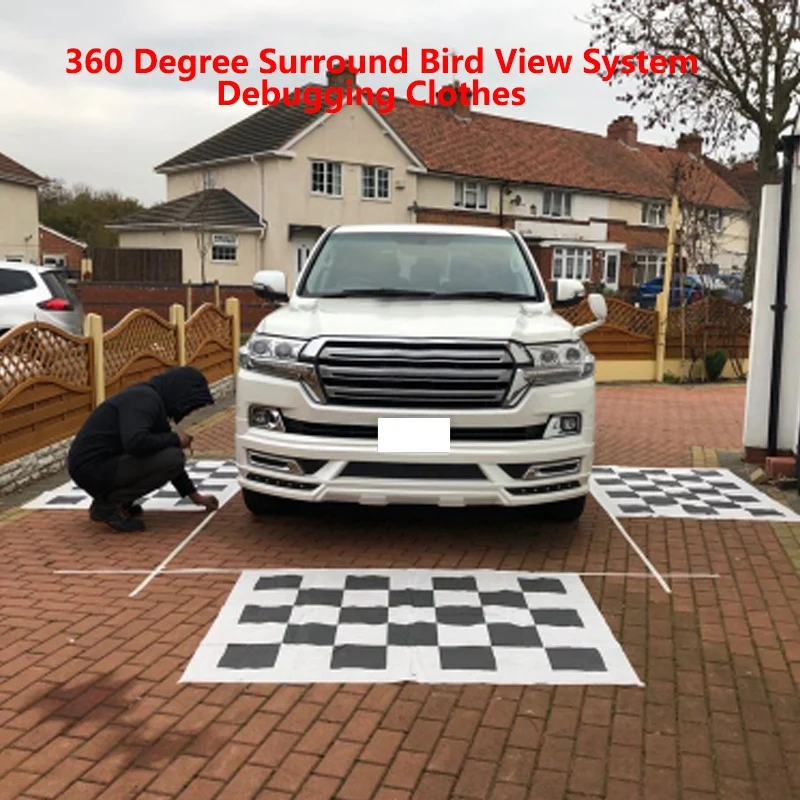 

4шт ткани Калибровочная ткань для панорамной видеорегистраторной системы объемного изображения с высоты птичьего полета на 360 градусов