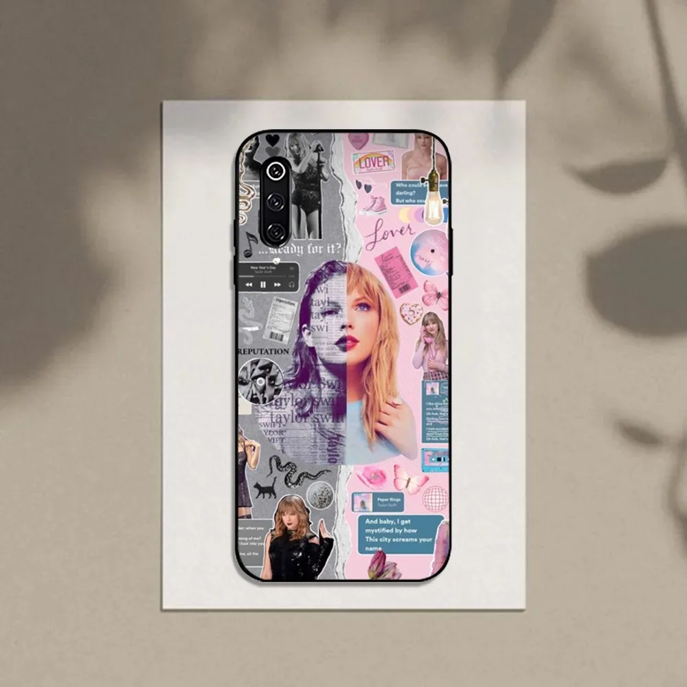 T-Taylor Singer S-Swift Phone Case For Xiaomi 11 Redmi Note 5G 8T 9A 9 10T Note8Pro Note9 12SUltra Black