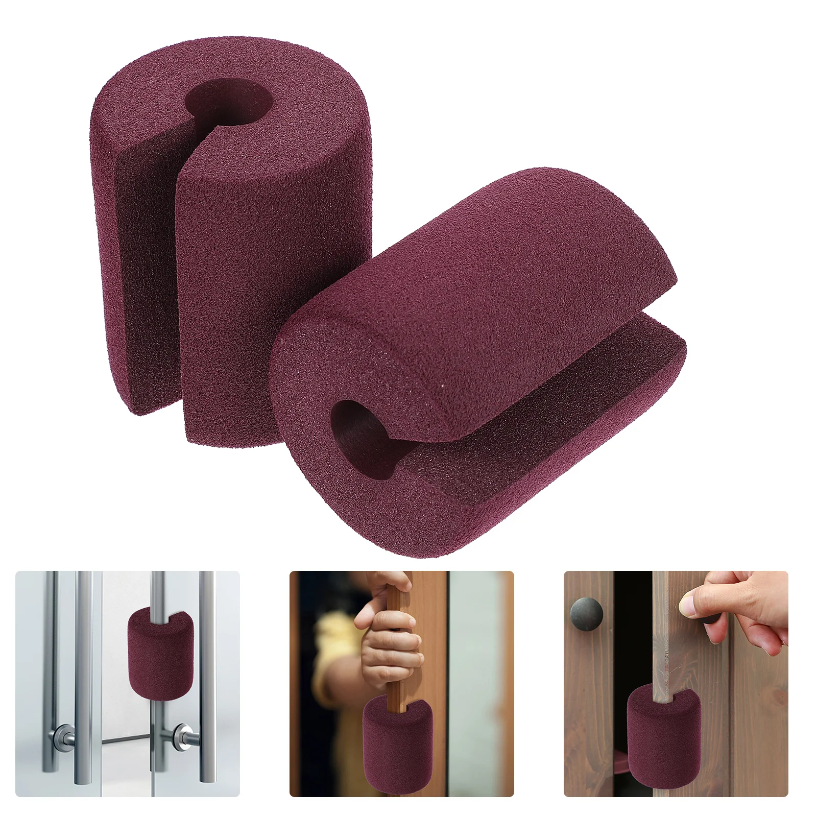 

Door Grip Home Buffer Cylindrical Holder Anti-skid Blocker Hand Protector Small Stopper