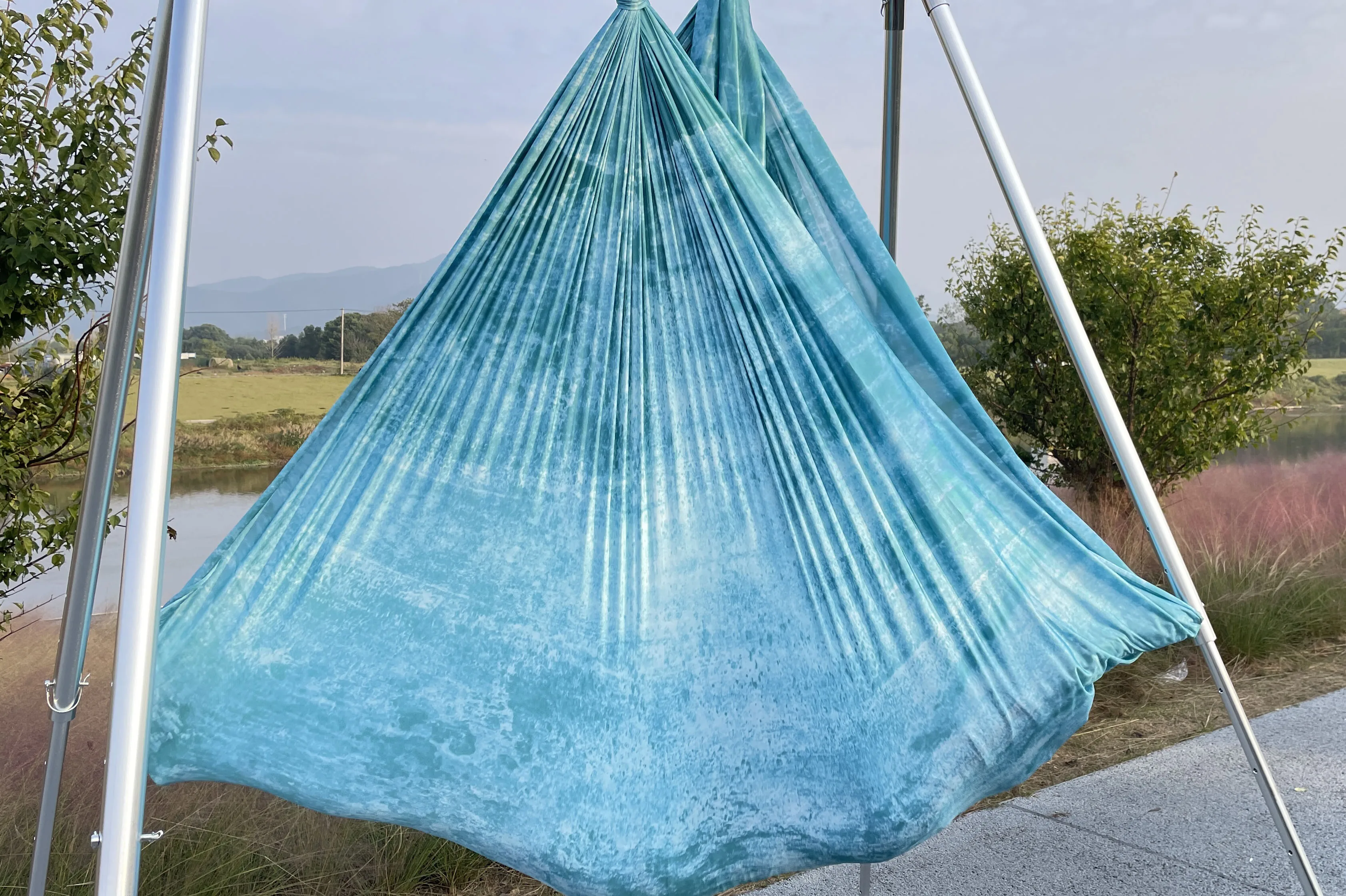 4-метровая красочная ткань для воздушного гамака йоги: удобная прочная