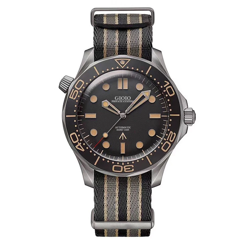 

men automatic mechanical watch canvas no time to die ceramic