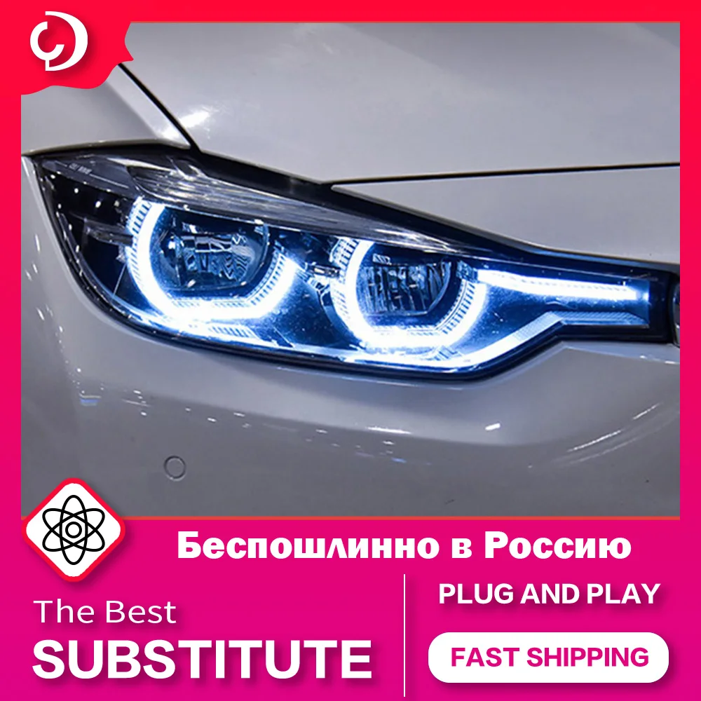 

AKD автостайлинг фары для F30 головная лампа 2013-2018 светодиодная фара DRL головная лампа светодиодный проектор автомобильные аксессуары