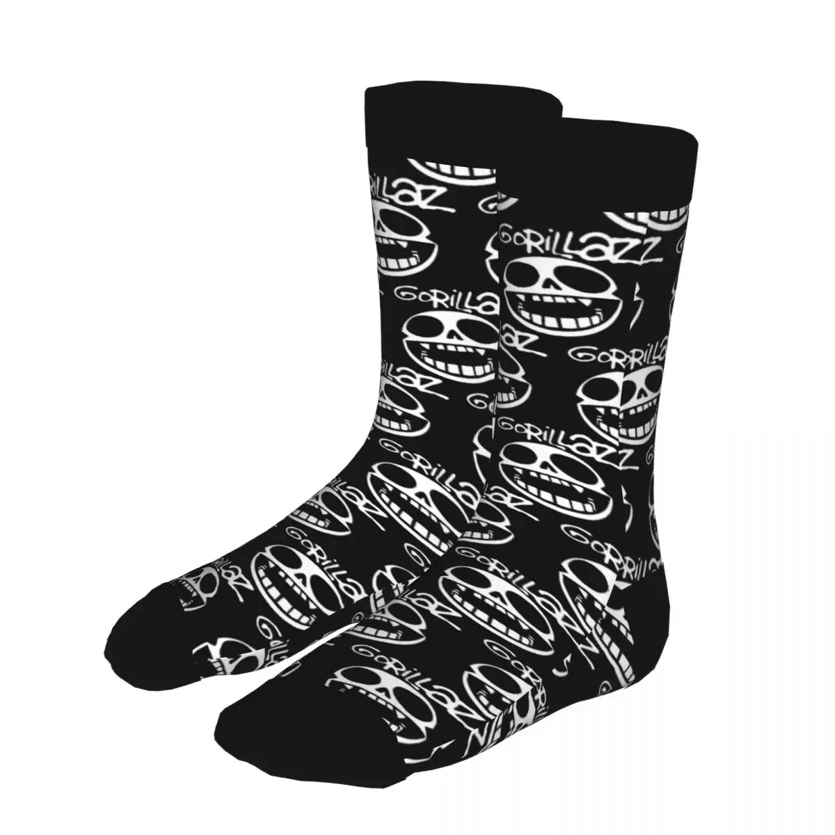 

Gorillaz Mask Sunmorning Socks Men's 90% Polyester Humor Socks Winter Music Band Hip Hop Gift Idea