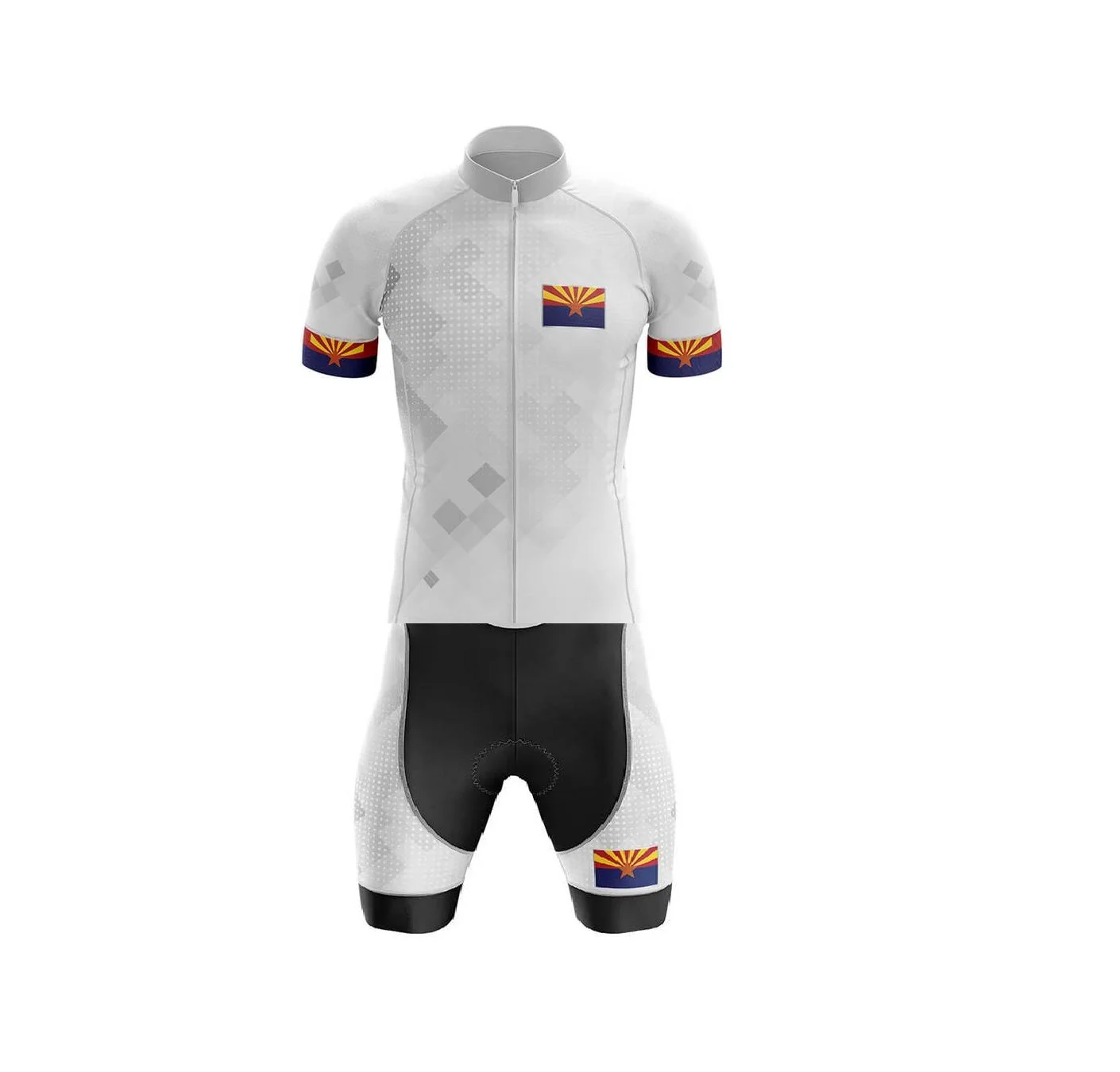 

LASER CUT MEN'S CYCLING WEAR CYCLING JERSEY BODY SUIT SKINSUIT WITH POWER BAND Arizona SIZE: XS-4XL