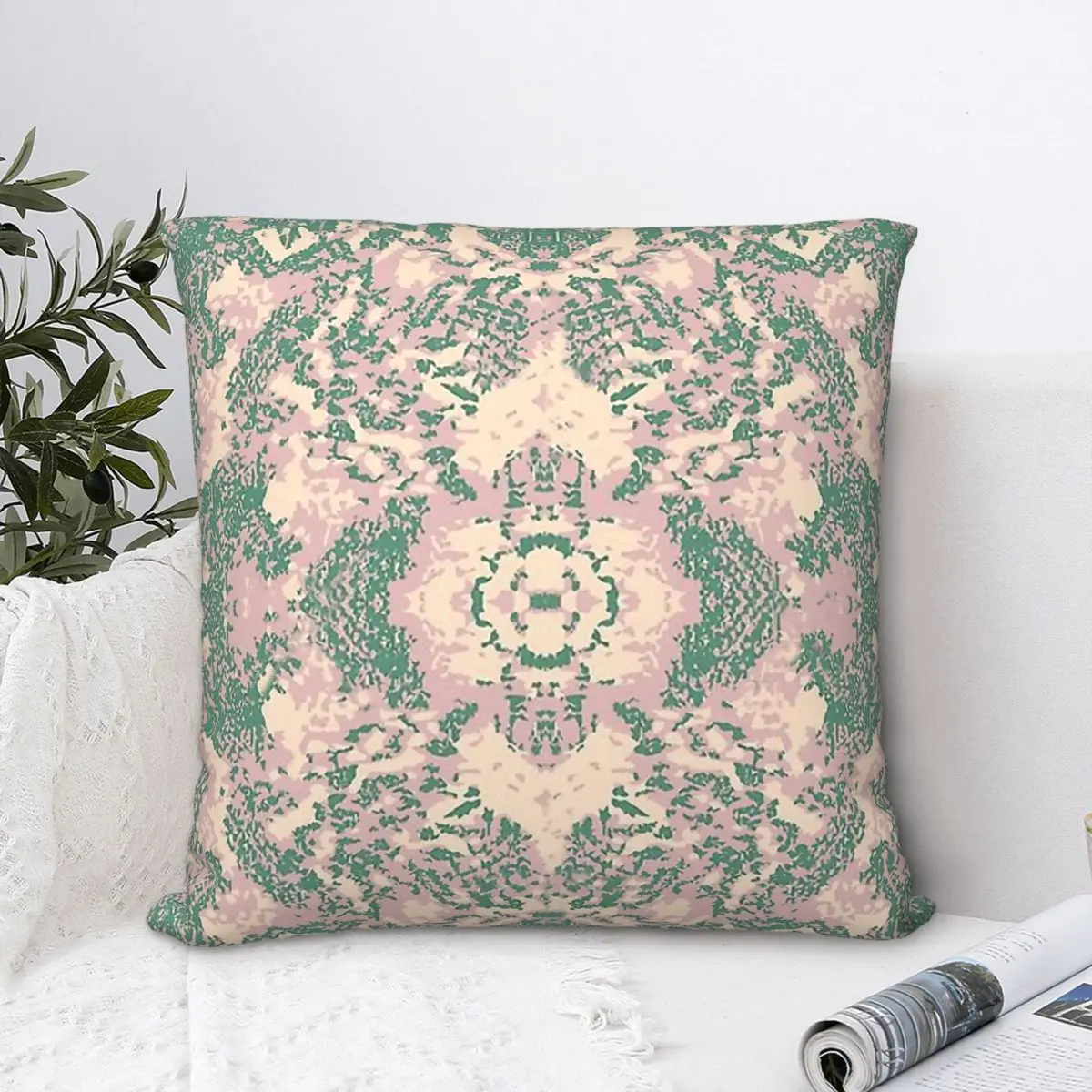 

Розовый чехол для подушки с рисунком, накидка для подушки, кожаный рюкзак с животными, чехлы для подушек, многоразовый декоративный чехол дл...