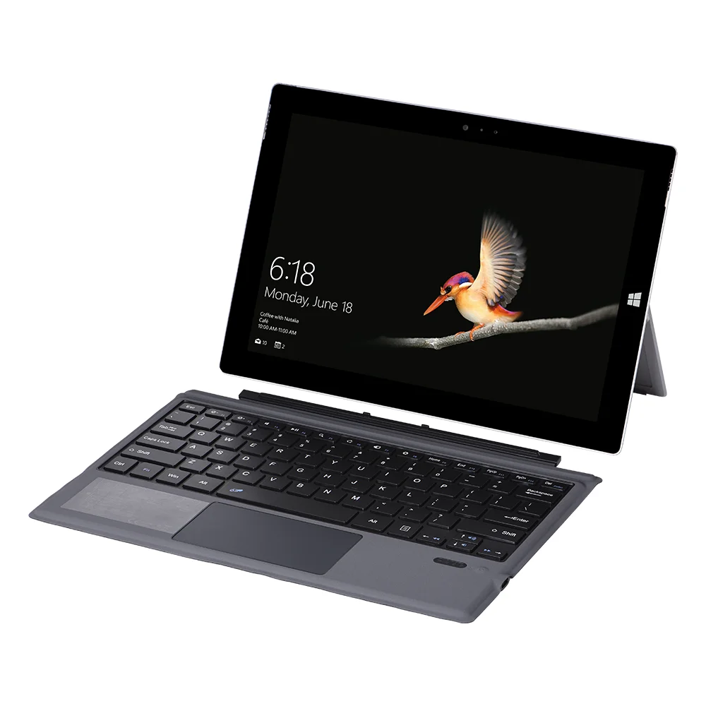 Magnetic Second Control Touch Mouse Wireless Keyboard Cover Suitable for Microsoft Surface Pro34567 Series Tablets