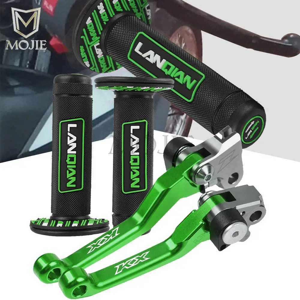

For Kawasaki KX65 KX80 KX85 KX125 KX250 KX250F KX450F VERSYS 300X/X250/X300/1000/650cc Dirt Bikes brake clutch levers hand grips