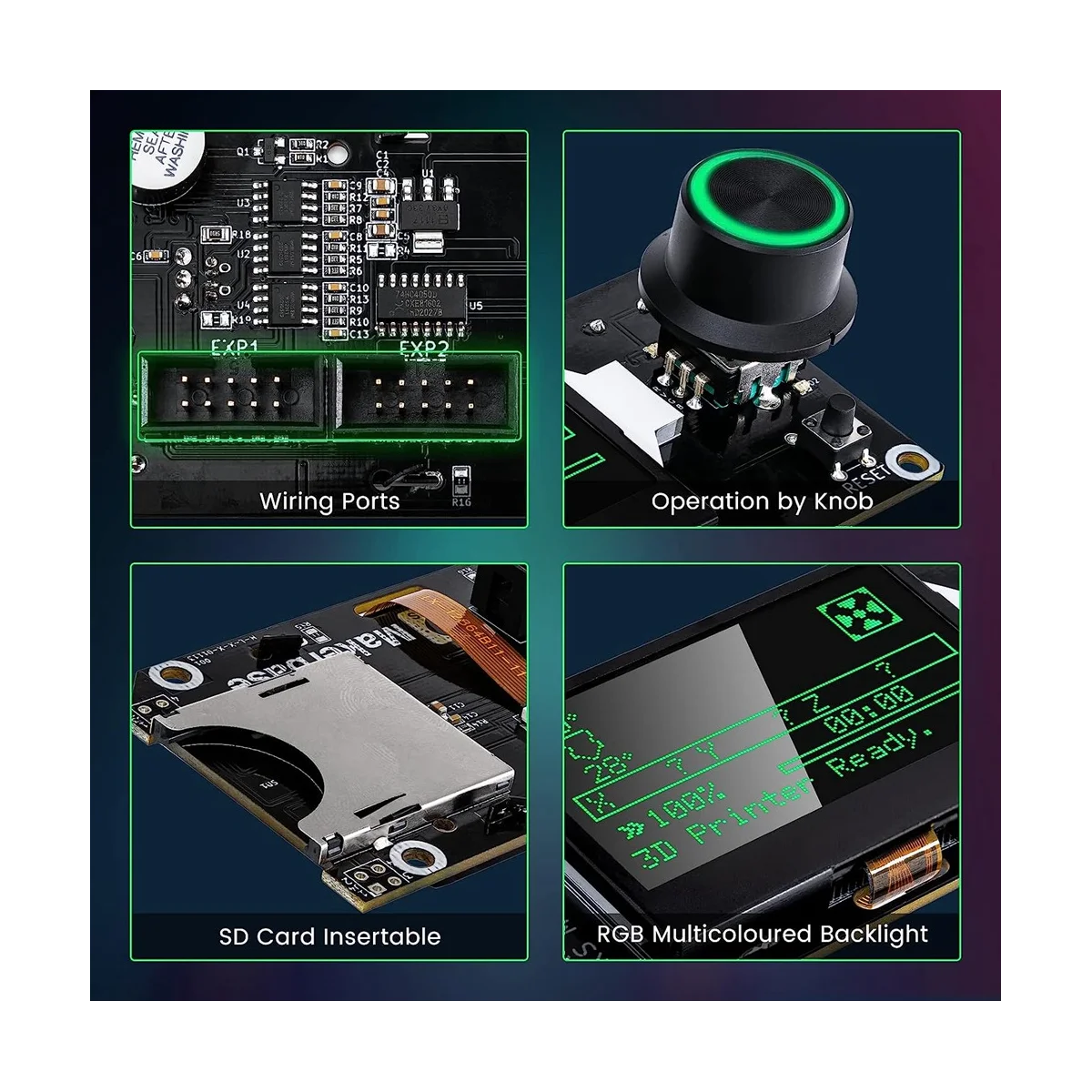 Для Makerbase MKS MINI12864 V3 вставка SD-карта передний ЖК-дисплей смарт-экран Запчасти для