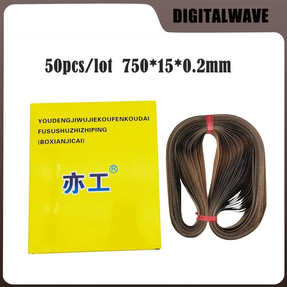 

FR-900 Band sealer sealing belt, size 750*15*0.2mm for Continuous Band Sealer,50pcs/bag,high temperature tape