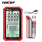 Цифровой мультиметр TOOLTOP ET8134, измеритель напряжения постоянногопеременного тока с ЖК дисплеем дюйма, измеритель емкости, сопротивления, Бесконтактный индикатор напряжения