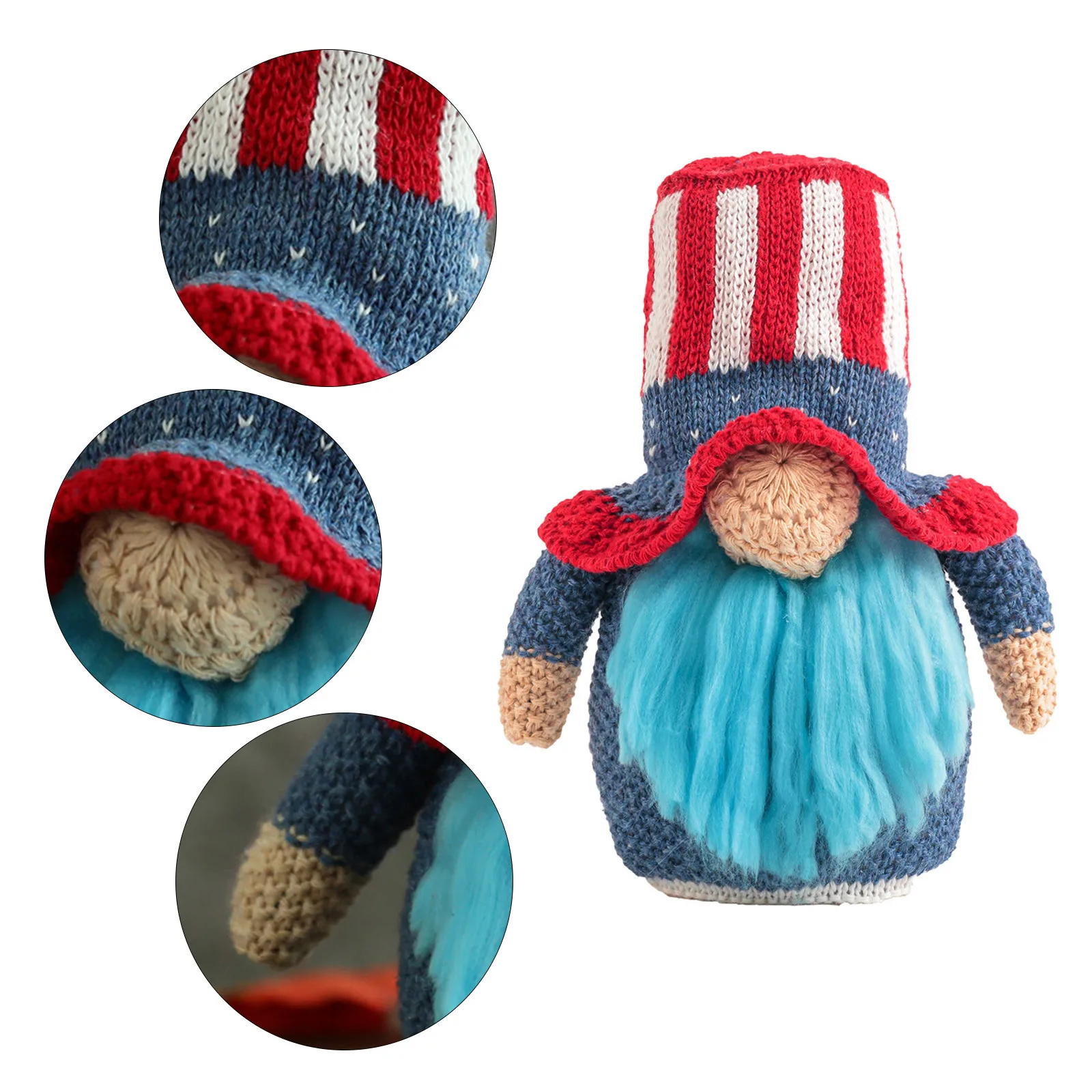 

Concertina Toy Doll Lace Natio-nal Day Faceless Goblin American Ornament Doll Dwarf h toy Sooth Toy
