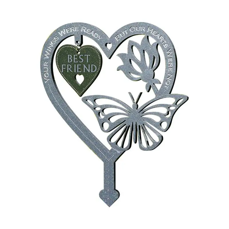 

Butterfly Memorial Stake Remembrance Plaque Outdoor Garden Lawn Yard Commemorative Card Ornament Memorial Gifts For Mom Dad