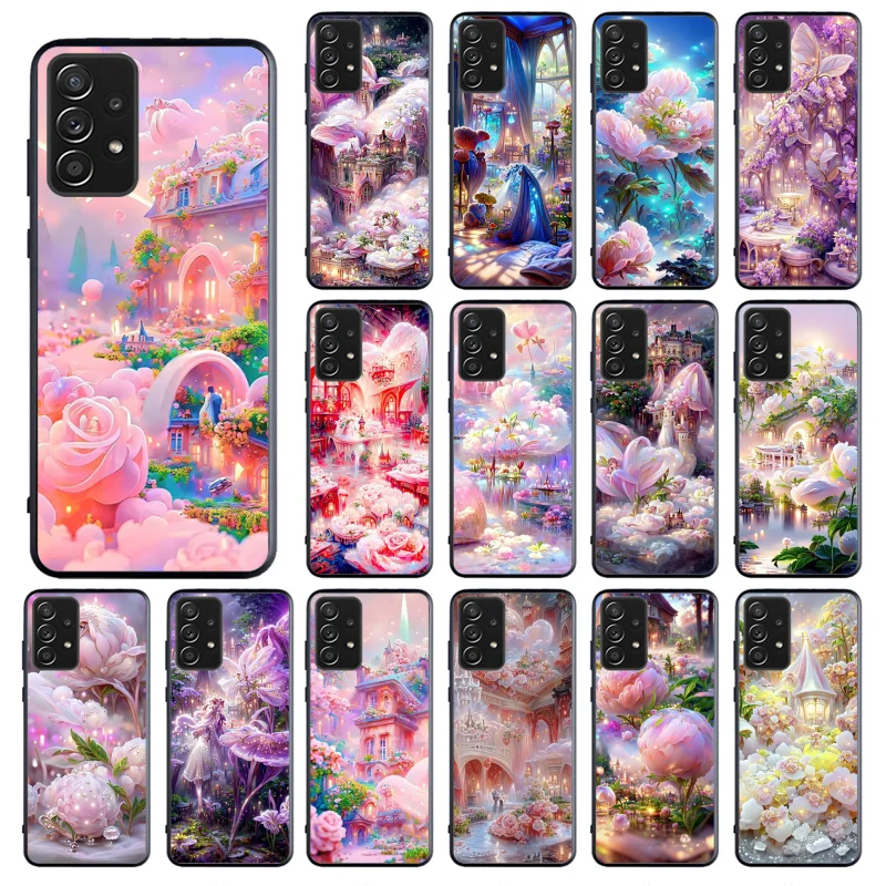 

Nature Flower Phone Case for Samsung Galaxy A73 A13 A22 A32 A71 A33 A52 A53 A72 A73 A51 A31 A23 A34 A54 A52 A53S