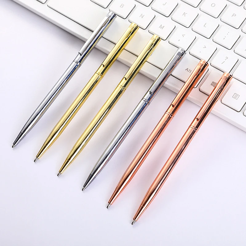 

Simple Metal Ballpoint Pen Student School Stationery Signature Pen Writing Tool Gel Pens Stationery Office School Supplies