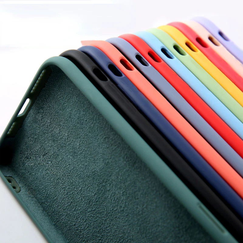 

Silicone For iPhone 11 12 13 Pro X XS Max XR Cases Cover For iPhone 7 8 6 6s Plus SE 2020 Phone Liquid Coque