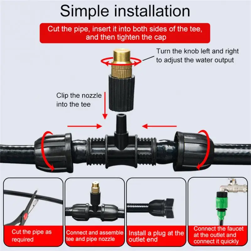 

Saves Time And Water Lubrication Spray System Automatic Easy Installation Irrigation Mist Spray Cooling System Mist Coolant