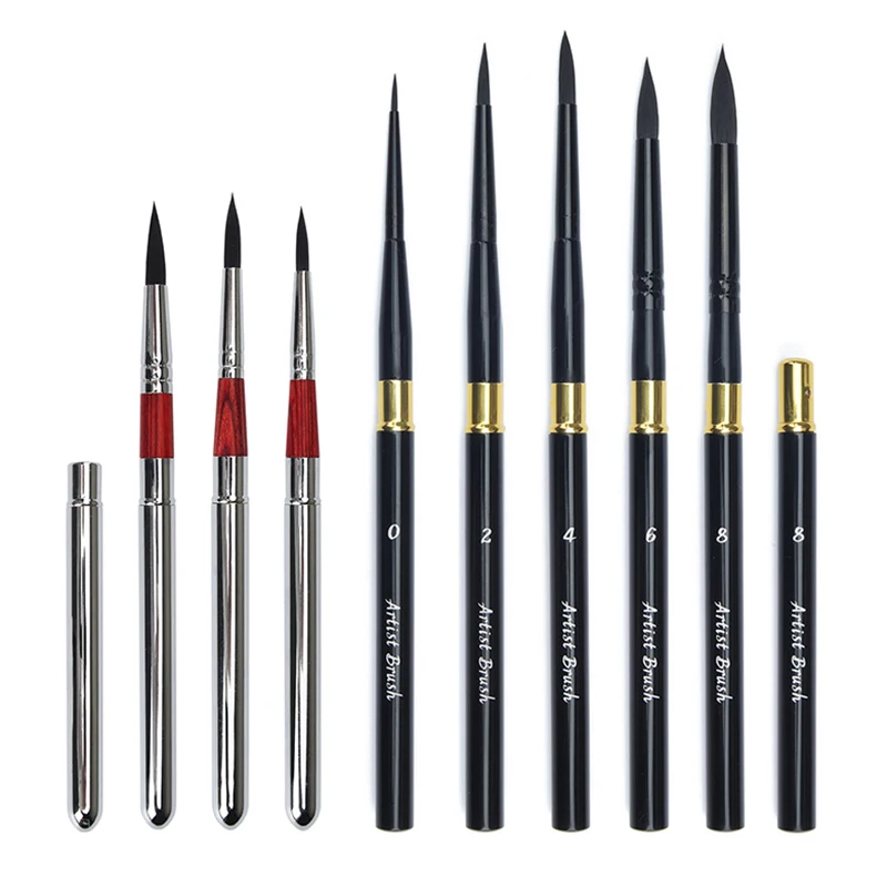 

1 PC Imitated Animal Nylon Hair Paint Brush High Quality Art Painting Brushes Artistic Watercolor Brush For Drawing Art Supplies