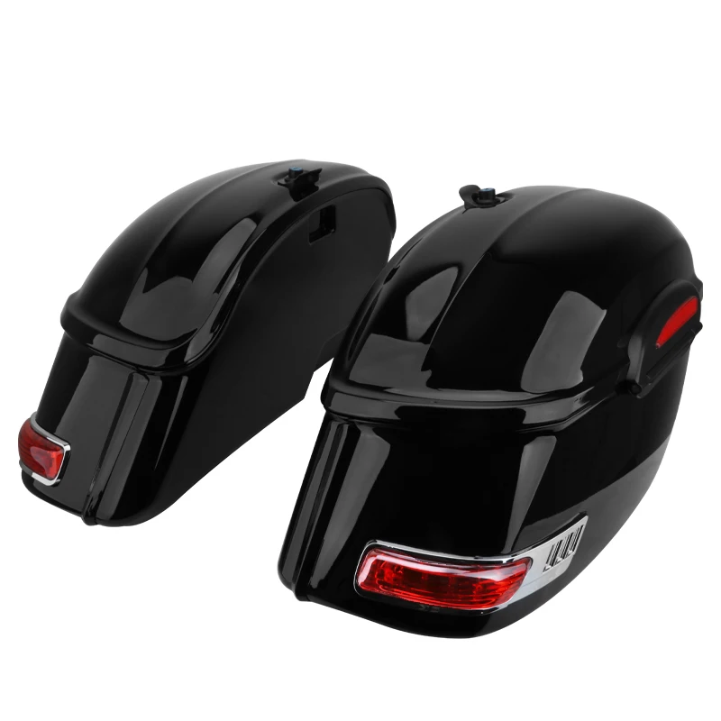 

Аксессуары для мотоциклов, боковые чехлы, 2 шт., боковая коробка, багажник, грузовой черный, универсальный для Harley, Suzuki, Honda