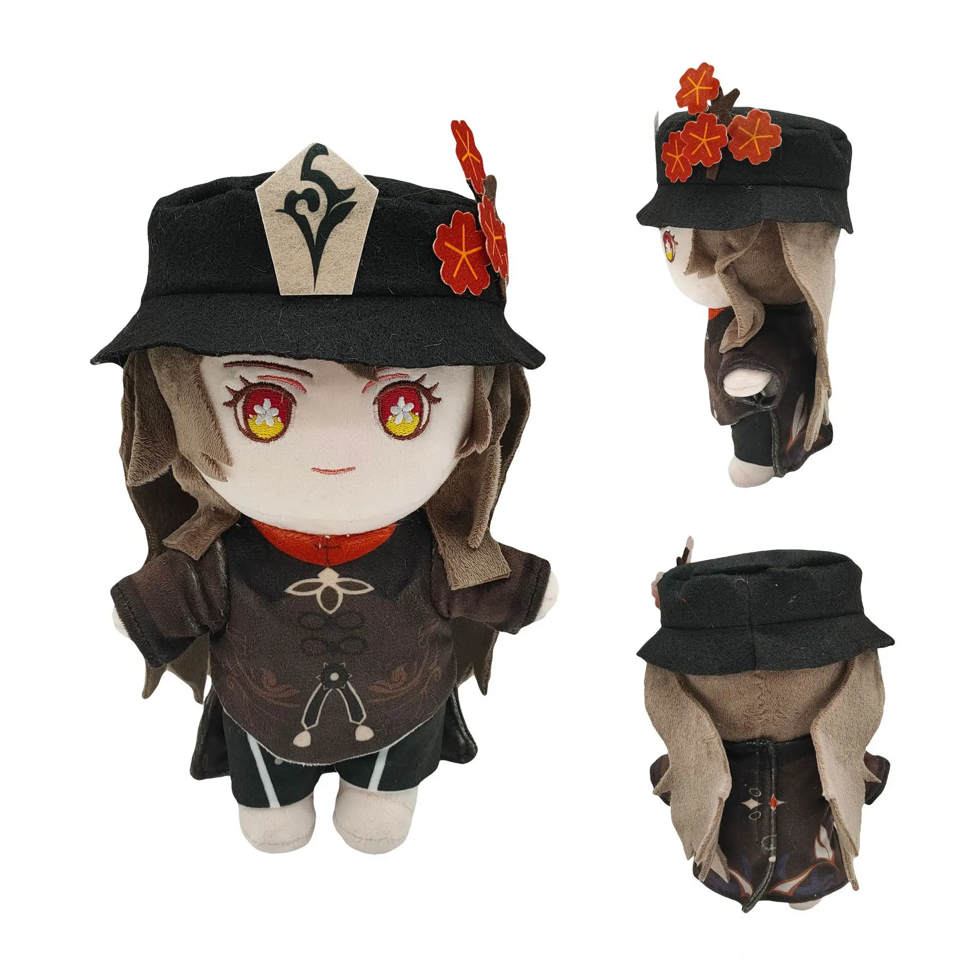 

Аниме Genshin Impact Косплей Ху Тао Сяо стоячие игрушки Съемная одежда Аниме игра плюшевая кукла 20 см Хэллоуин подарок для детей на день рождения