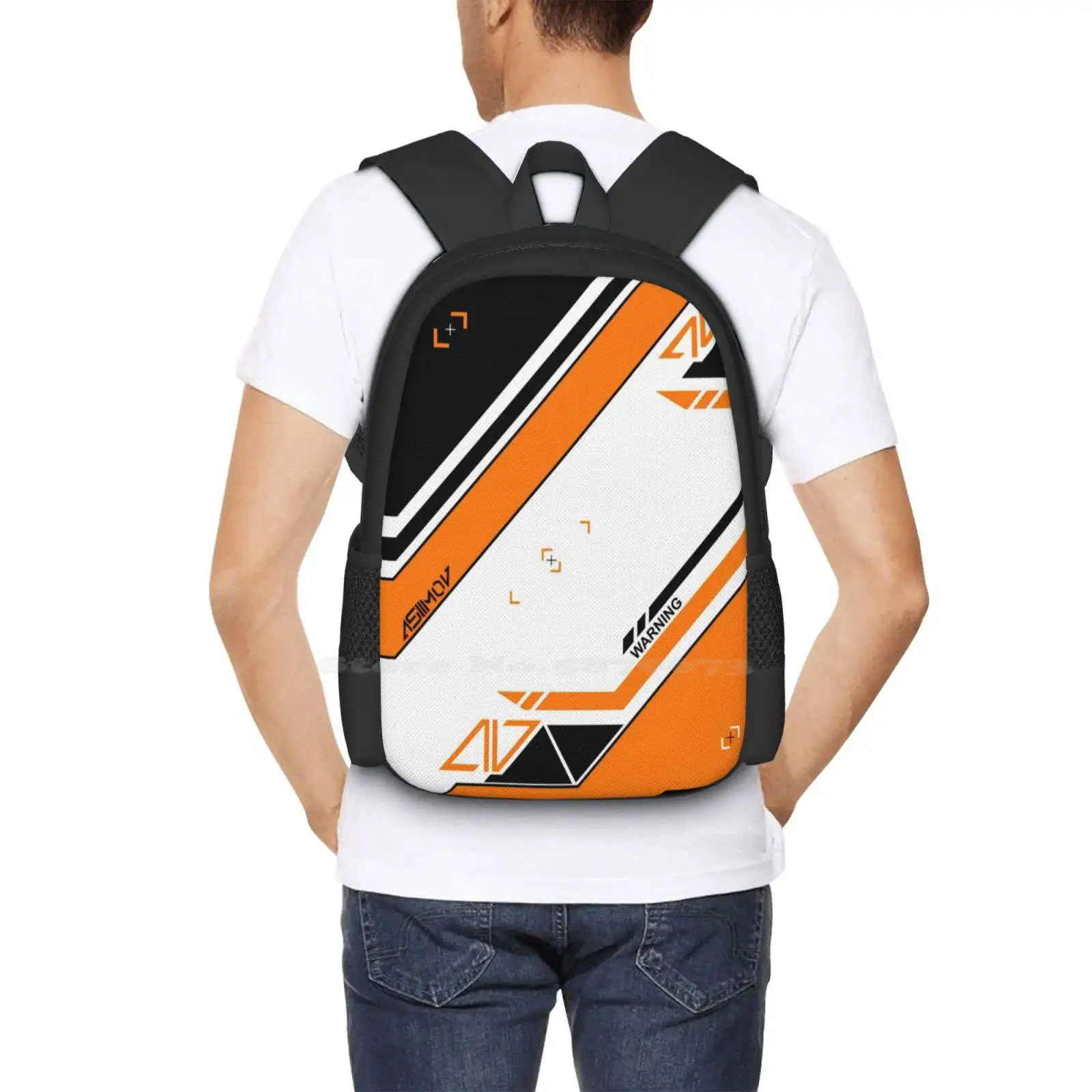 Asiimov School Bags For Teenage Girls Laptop Travel Bags Asiimov Skin Csgo Awp M4A4 P250 Video Game Pc images - 6
