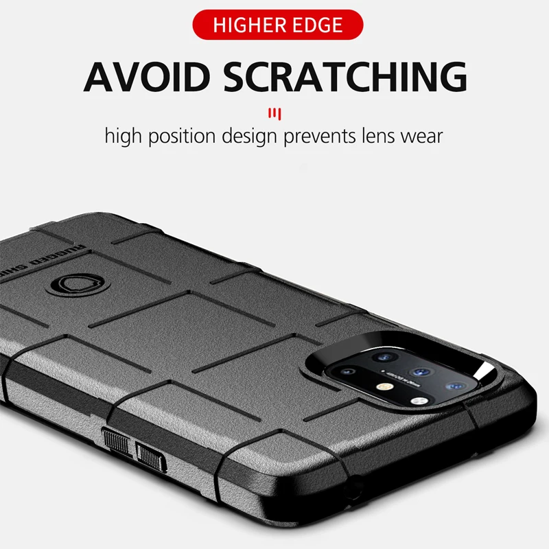 Rugged Shiled Shockproof Case For OnePlus 8T 9 8 7T 7 10 Pro 10R Nord 2T N10 N100 N20 CE 2 Lite 5G Soft TPU Silicone Back Cover