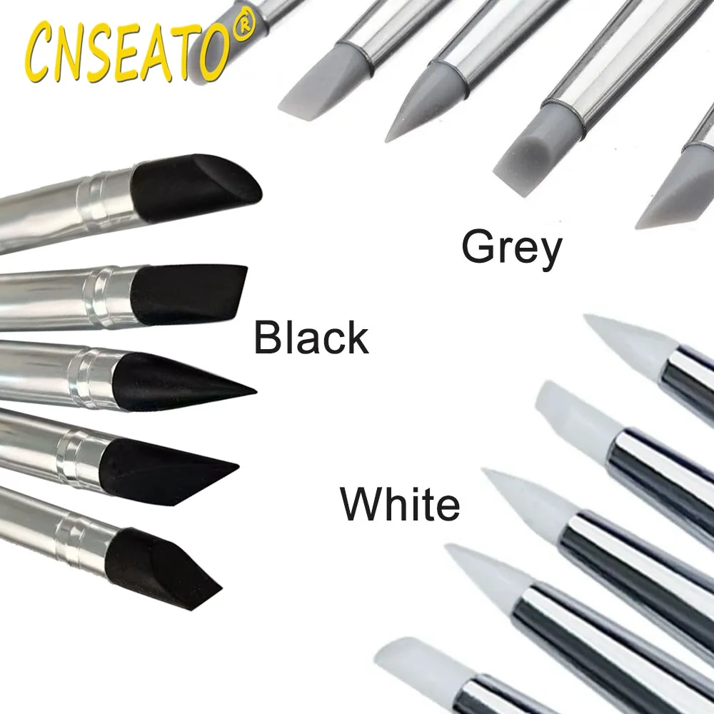 5 шт. зубная кисть из смолы ручка для дизайна ногтей кисти формирования