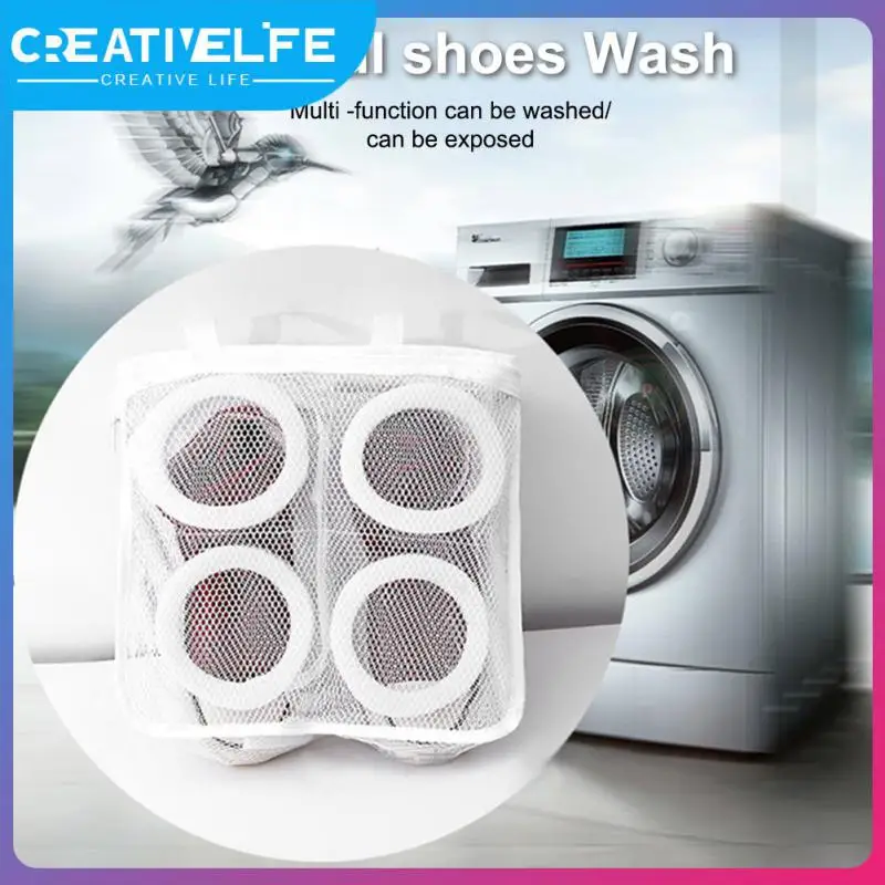 

2/4/6PCS Anti-deformation Zipper Laundry Bag Portable Travel Mesh Washing Machine Shoes Bag Protective Clothes Storage Bags